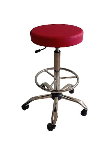 Bar Taburesi Krom Yıldız Ayaklı Çemberli