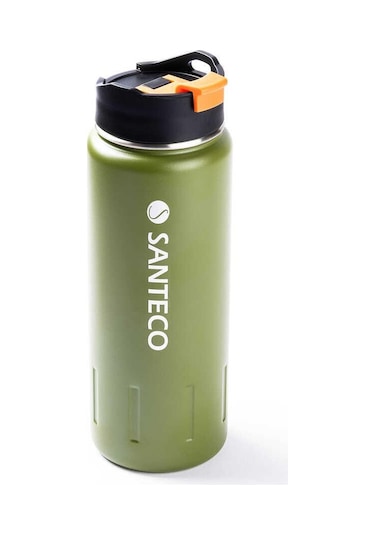 Tantitoni 024-01-yeşil Çift Katmanlı Paslanmaz Çelik Termos 710ml