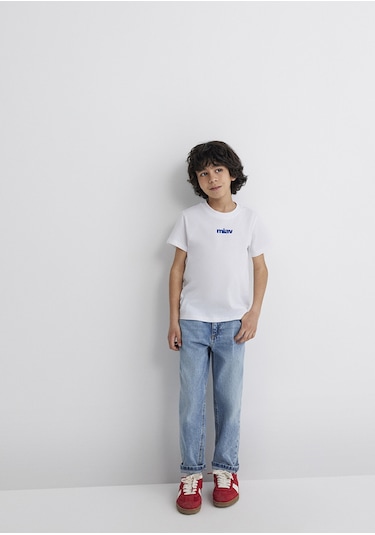 Mavi - Miav Baskılı Beyaz Tişört 66332620 Beyaz (510074593) Beyaz