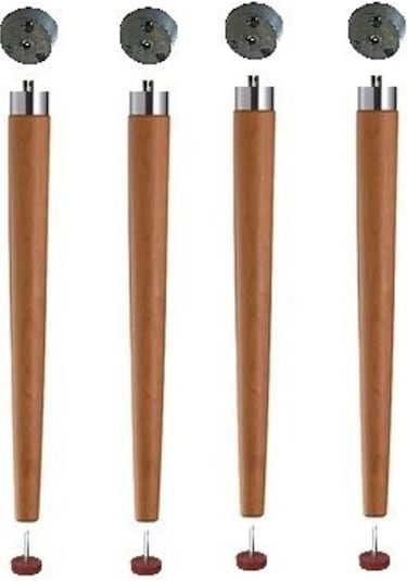 Depolife Gürgen Konik Ahşap Ayak Vidalı Pabuç Montaj Aparatlı 15 Derece Eğ (292216678)