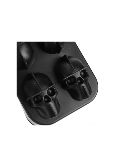 Wezone 2 Adet Kafa Şekilli Silikon Buzluk, 4 Bölmeli Ev Ve Bar Kullanıma Uygun, Yiyecek Grubu, Esnek Ve Temizlenmesi Kolay Buz Formu Çok Renkli