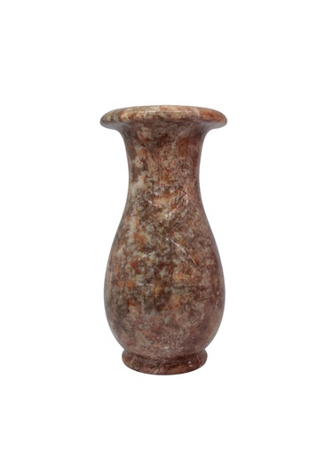 "doğal Oniks Taş Lale Model Vazo - 20 Cm Dekoratif Şık Ve Zarif T