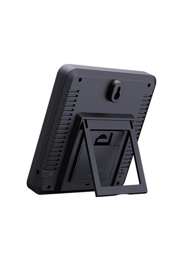 Ts-6211 Çok İşlevli Dijital Higrometre Termometre Büyük Ekran Sıcaklık Nem Monitörü Elektronik Saat - Siyah Siyah