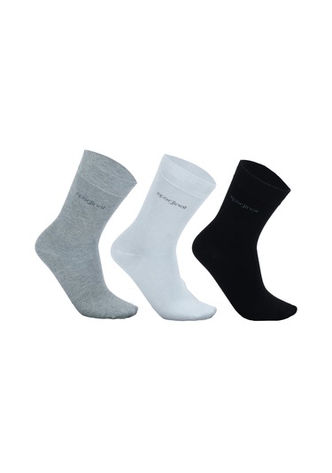 Sporjinal Erkek 3'lü Çorap Bsl-p318 Siyah