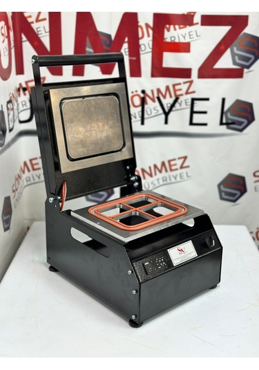 Sönmez Manuel Kase Kapatma 4 Gözlu Tabak Kapatma Makinesi Black