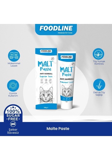 Foodline Anti-hairball Malt Macun 100 Gr Tüy Yumağı Önleyici