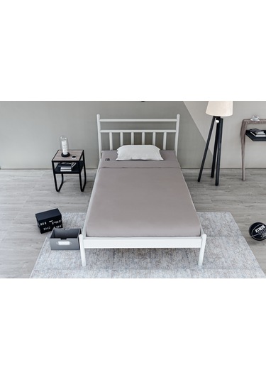 Metalia Gm 230 Lima Beyaz Tek Kişilik Karyola 90X190