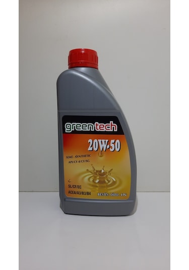 Green Tech 20W-50 Apı/Cf-4/Cf/Sg Motor Yağı 1 L