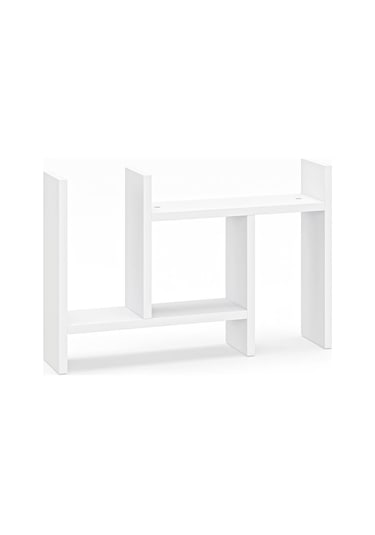 Lidya Çok Amaçlı Raf Mutfak Tezgah Üstü Organizer Banyo Mutfak Düzenleyici Beyaz Beyaz