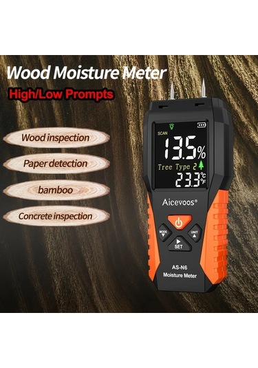 Motion003 Aicevoos Dijital Ahsap Nem Olcer N6 Igne Tipi Su Kacak Dedektor Lcd Ekran Nem Test Ci