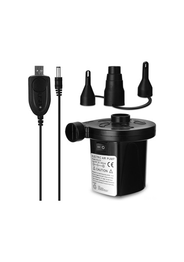 Reedark Ev Ve Kamp Kullanıma Uygun Taşınabilir Siyah Hava Pompa, Li-poly Batarya İle Hızlı Enflasyon, Abs Malzeme, 0.43psi Basınç