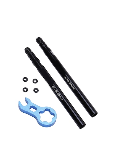 Kosona Yol Bisikleti İç Lastik Uzatıcı, Alüminyum Malzeme, Çift Sigorta, 80mm, Çözülmez Tip, Karbon Bıçağı İçin, 2 Adet + Aparatlar