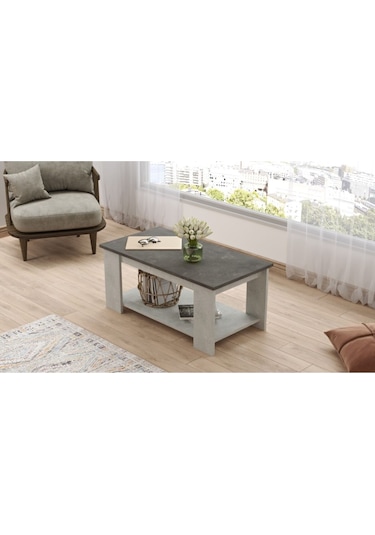 Arya Orta Sehpa Beton-taş Ary15-gt Gri