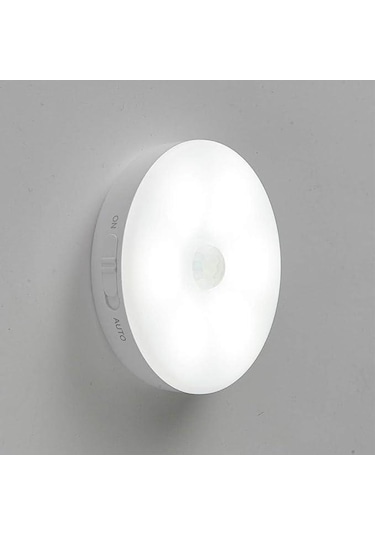 Wellhise L02 Usb Şarjlı Mıknatıslı Hareket Sensörlü Gece Lambası Dolap İçi Aydınlatma Lambası Beyaz