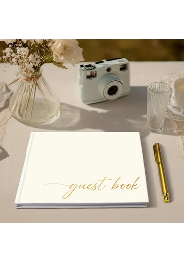 Willowhaven Vintage Beyaz 112 Sayfa Deri Ciltli Kalın Anı Defteri Ve Fotoğraf Köşe Sticker Seti Diğer