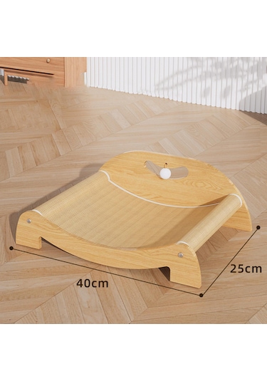 Suntek Kapalı Kedi Tırmalama Yatağı Rahat L-sırtlı-bilyalı