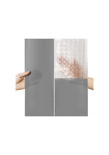 Yifomall Su Geçirmez 3d Desenli Peva Banyo Perdeği - Kalın, Delik Açmadan Monte Edilebilir, Öntüklü, Kross Border Çok Satan Mavi Diğer