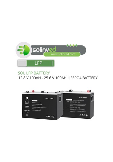 Solinved 12,8v 100ah Lityum Akü - Sol-1280