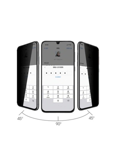 Oppo A9 2020 Zore New 5d Privacy Temperli Ekran Koruyucu