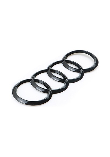 Audi Parlak Siyah Logo Halkası Ön Ve Arka 273mm 192mm A1 A3 A4 A5