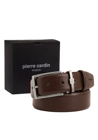 Pierre Cardin Deri Erkek Kemer En 3,5 Cm Pc100f Kahve - Floater