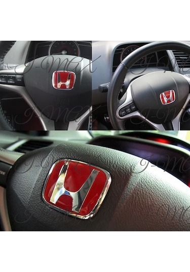 Honda Civic 2006-fd6 Kırmızı H Direksiyon Ablem-logo