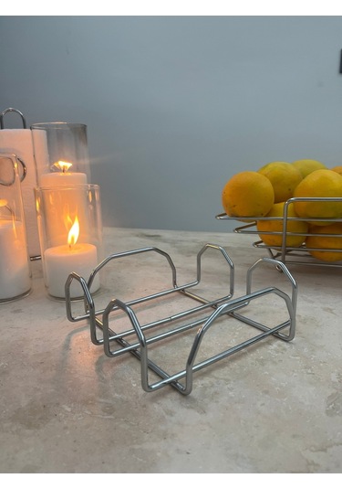 Özel Tasarım Kare Peçetelik Krom