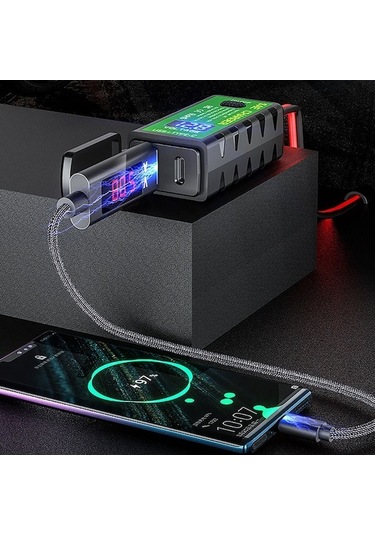 Supermarket1 Motosiklet Usb Şarj Cih. Sae Usb Adaptörü Pd+qc3.0, Su Geçirmez Şarj Cih. Voltmetre, Telefon/tab. İçin