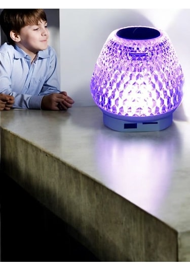 Müzik Severler İçin G5 Kristal Masa Lambası 7 Renk Hoparlör