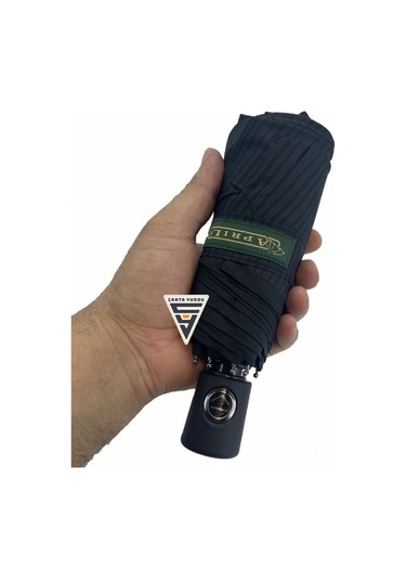 April A-210g A3 Süper Mini 8 Telli Tam Otomatik Şemsiye Siyah