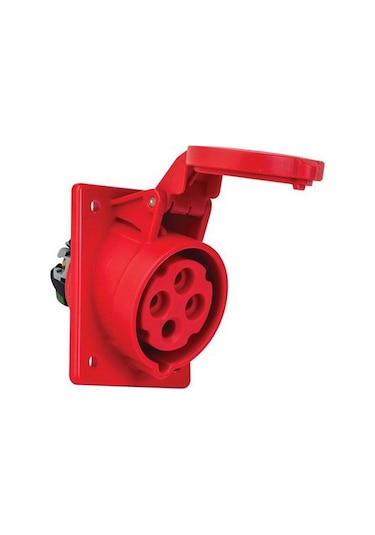 METE ENERJİ 406505V 4X16A. Ip44 Makıne Prizi -Egik (Vidalı Bağ.)