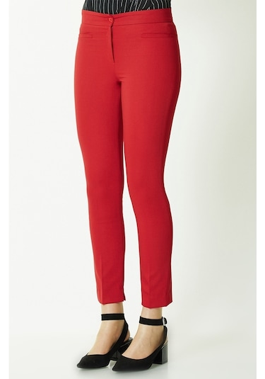 Soralline Kadın Pantalon 1683 Kırmızı Kırmızı