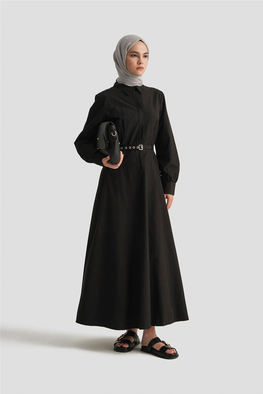 Armine Elbise 25yd9178 Siyah Siyah