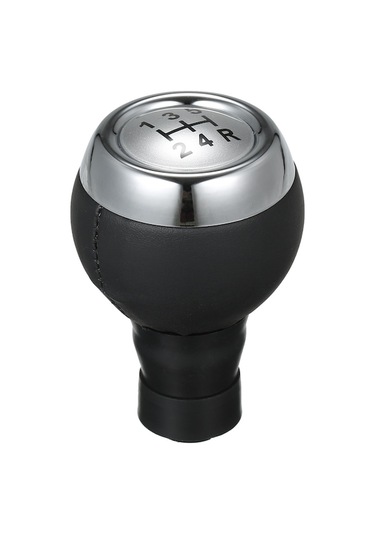 Mini Cooper R55-r61 F54-f57 2006-2017 İçin 5 Vitesli Gümüş Plastik & Sentetik Deri Vites Döndürücü Gümüş Gümüş