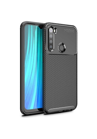 Xiaomi Redmi Note 8 Kilif Zore Antisok Karbon Silikon Kapak + Cam 387275880