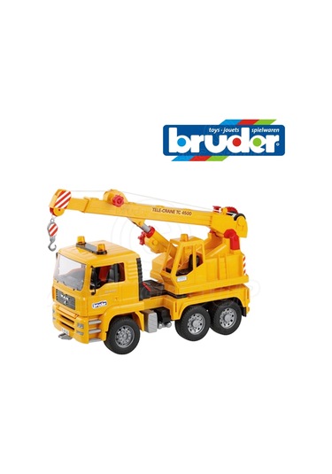 Bruder Man Vinçli Kamyon Sarı 02754