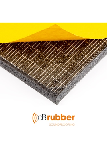 Dbrubber Teker Davlumbaz Oto Ses Yalıtımı Firex Sünger Db Rubber 12Mm 50 X40 Cm