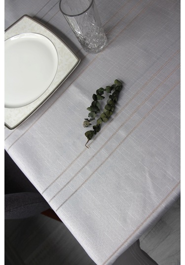 Dertsiz Leke Tutmaz 160x220 Ebat Kumaş Masa Örtüsü 7001-clbr Gri