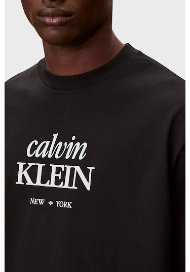 Calvin Klein Erkek T Shirt Lv04rf818g Ub1 Siyah