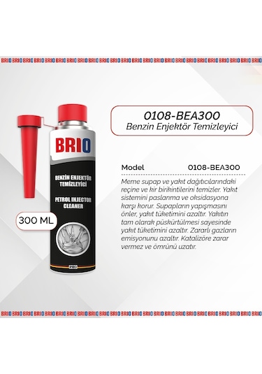 Brio Benzin Enjektör Temizleyici 300 Ml 2'li