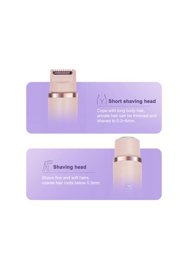 Gajeena Kadınlar İçin Usb Şarjlı Çift Başlı Tüy Alma Makinesi - Bikini, Koltuk Altı Ve Bacaklar İçin 1 Saat