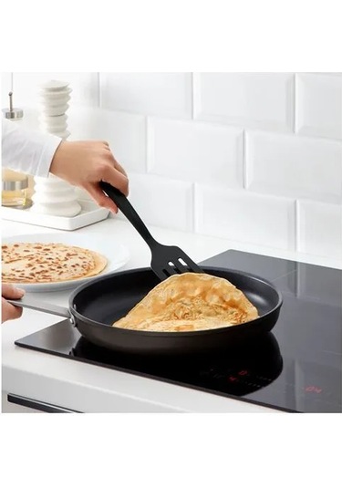 Sumuhome Gnarp Mutfak Gereçleri Seti Maşa Kaşık Spatula Siyah 3 Parça Siyah