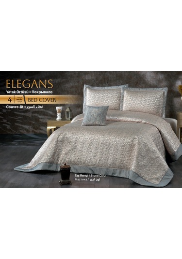 Güzide Ev Modası Elegans Yatak Örtüsü Taş Diğer