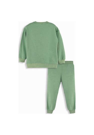 Denokids Hayvanlar Erkek Çocuk Eşofman Takımı - Haki