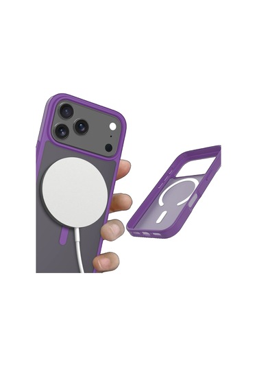 Joko İphone 17 Pro Max Kılıf Jota Seri Magsafe Kapak Derin Mor