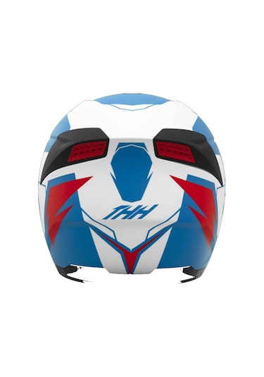 Thh T810s Turbo Kapalı Motosiklet Kaskı Mavi - Kırmızı