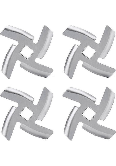 4 Adet Kıyma Makinesi Bıçağı Paslanmaz Çelik Kıyma Makinesi Kesme Paslanmaz Çelik Kırıcı Yedek Parça Öğütücüler Kıyma Makineleri İçin Siyah