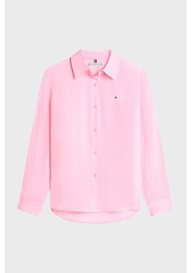 Tommy Hilfiger Bayan Gömlek Ww0ww44679 Tor Pembe