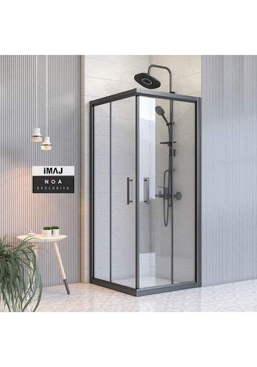 İmaj Banyo Noa Kare Duşakabin Siyah