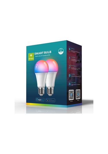 Cbtx Zj-bwbl1h-rgbww-2p 2 Adet Ses 220 V Led Ampuller Wifi Bluetooth 2.4g